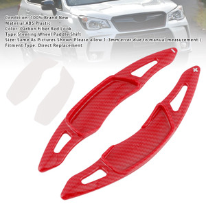 2010-2025 Subaru Forester XV Impreza Outback Ascent Legacy BRZ Steering Wheel Paddle Shifter Extension Carbon Fiber Red Look Generic