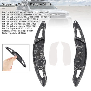 2012-2025 Toyota 86 Steering Wheel Paddle Shifter Extension Black Forged Pattern Generic