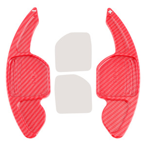 2012-2017 Audi SQ5 R8 RS6 Steering Wheel Paddle Shifter Extension Carbon Fiber Red Look Generic