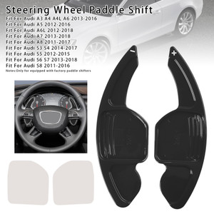 2012-2017 Audi SQ5 R8 RS6 Steering Wheel Paddle Shifter Extension Black Generic