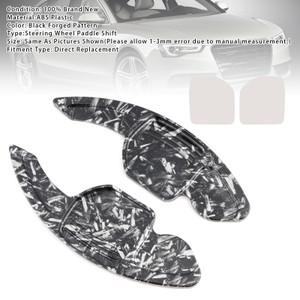2012-2017 Audi SQ5 R8 RS6 Steering Wheel Paddle Shifter Extension Black Forged Pattern Generic