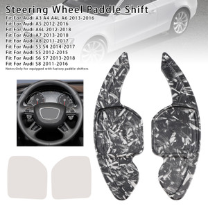 2008-2015 ?koda Superb Yeti OctaviaRS Steering Wheel Paddle Shifter Extension Black Forged Pattern Generic