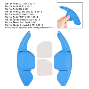 2011-2018 Audi Q3 Q5 SQ5 Q7 TT/TTS Steering Wheel Paddle Shifter Extension Aluminium Blue Generic