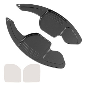 2012-2017 Audi SQ5 R8 RS6 Steering Wheel Paddle Shifter Extension Aluminium Black Generic