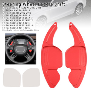 2011-2018 Audi Q3 Q5 SQ5 Q7 TT/TTS Steering Wheel Paddle Shifter Aluminium Red Generic