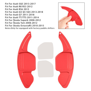 2008-2015 ?koda Superb Yeti OctaviaRS Steering Wheel Paddle Shifter Extension Aluminium Red Generic