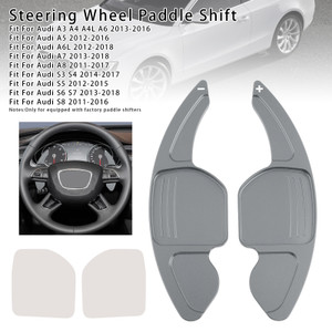 2011-2016 Audi A3-8 Steering Wheel Paddle Shifter Extension Aluminium Grey Generic