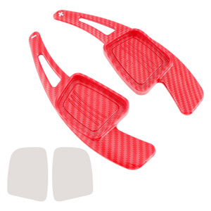 2017-2024 Audi S3 S4 S5 Steering Wheel Paddle Shifter Extension Carbon Fiber Red Look Generic