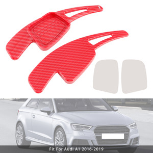 2017-2024 Audi S3 S4 S5 Steering Wheel Paddle Shifter Extension Carbon Fiber Red Look Generic