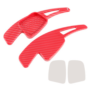 2016-2024 Audi Q2 Q2L Q3 Q5 Q7 SQ7 Q8 Steering Wheel Paddle Shifter Extension Carbon Fiber Red Look Generic
