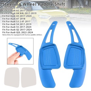 2016-2020 Audi A1 A3 A4 A5 A7 Steering Wheel Paddle Shifter Extension Aluminium Blue Generic