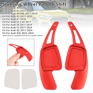 2016-2020 Audi A1 A3 A4 A5 A7 Steering Wheel Paddle Shifter Extension Aluminium Red Generic