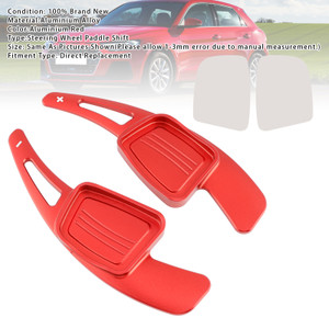2016-2020 Audi A1 A3 A4 A5 A7 Steering Wheel Paddle Shifter Extension Aluminium Red Generic