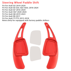2016-2020 Audi A1 A3 A4 A5 A7 Steering Wheel Paddle Shifter Extension Aluminium Red Generic