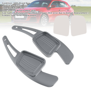 2016-2024 Audi Q2 Q2L Q3 Q5 Q7 SQ7 Q8 Steering Wheel Paddle Shifter Extension Aluminium Grey Generic
