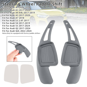 2015-2018 Audi R8 TT/TTS Steering Wheel Paddle Shifter Extension Aluminium Grey Generic