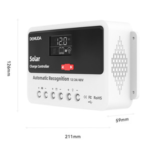 12V24V48V 60A PWM Solar Controller Automatic Solar Controller Lead-Acid Battery
