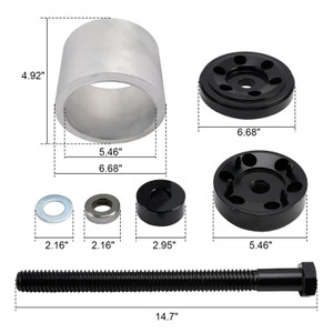 Heavy-Duty Air Suspension Kit ¨C Compatible with Dana Webb RF/S Series, Hendrickson HK/HS/HT, Intraax AA/HKA, Toughlift & Watson & Chalin TA Bushing Installation Tool