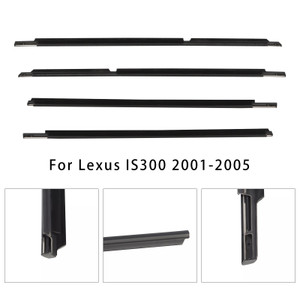 2001-2005 Lexus IS300 4PCS Front+Rear Door Window Belt Trim Molding 75710-53011 Generic