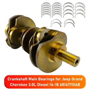 2014-2018 Jeep Grand Cherokee 3.0L Turbo V6 Diesel Crankshaft Main Bearings 68147110AA 68147110AB Generic