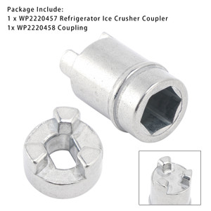 WP2220457 Refrigerator Ice Crusher Coupler + WP2220458 Coupling Ice Makers and Dispensers