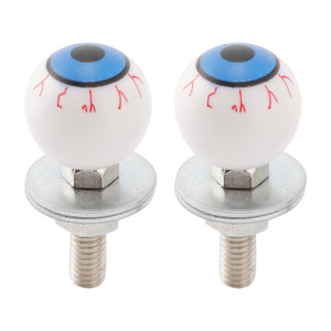 2x Custom Eyeball License Plate Bolt Screw Plastic Motorcycle Chopper Trike