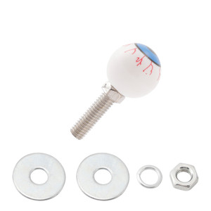 2x Custom Eyeball License Plate Bolt Screw Plastic Motorcycle Chopper Trike