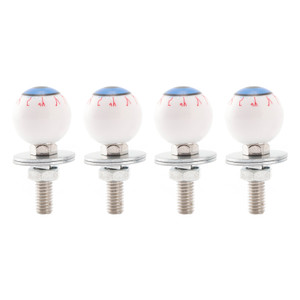 4x Custom Eyeball License Plate Bolt Screw Plastic Motorcycle Chopper Trike