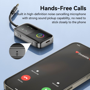 Bluetooth Receiver Transmitter Two-in-One AUX Car Hands-free Adapter Two-to-Two