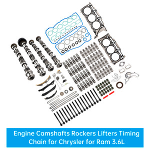 2013-2016 Dodge Ram 1500 3.6L V6 Engine Camshafts Rockers Lifters Timing Chain 5184377AG 5184378AG Generic