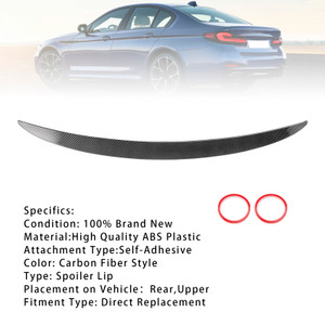 2017-2023 BMW F90 M5 Carbon Fiber Style Rear Trunk Spoiler Wing Generic