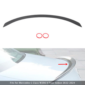 Carbon Fiber Look Boot Rear Spoiler Wing For Mercedes Benz W206 C63 Style 2022+