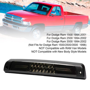 1994-2002 Dodge Ram 3500 LED 3rd Third Brake Light Tail Cargo Lamp 55077263AB 55077263AA Generic