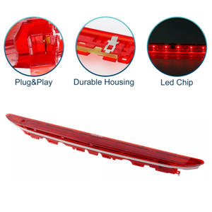 2011-2016 SEAT Leon/Leon SC/Leon ST 5F Lens High Level Brake LED Light Rear 3rd Stop 5F0945097 Red Generic