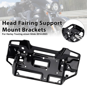 2014-2023 Harley Touring street Glide 1 PC Head Brackets 57000186 Black Generic