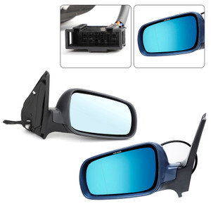 1998-2005 VW Bora 1998-2005 Left&Right Hand Side Door Wing Mirror Heated Electric Primed 1J1857507D Generic