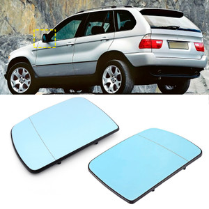 1998-2006 BMW X5 E53 SUV Heated Left&Right Driver Side Wing Mirror Glass Blue 51167039597 Generic