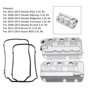 2009-2014 Honda Ridgeline 3.5L V6 2PCS Engine Valve Cover 12310-R70-A00 Generic
