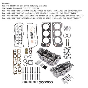1996-2002 TOYOTA 4RUNNER 3.4L 2PCS Cylinder Head & Gaskets & Bolts 11101-69136 Generic