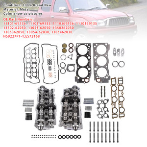 2000-2004 TOYOTA TUNDRA 3.4L 2PCS Cylinder Head & Gaskets & Bolts 11101-69136 Generic
