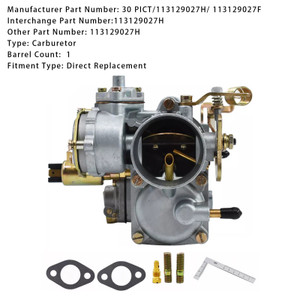 1949-1966 Volkswagen Transporter 30 PICT-1 Carburetor 1 Barrel 113129027H Generic