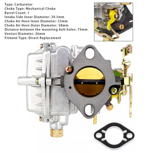 1957-62 FORD 144/170/200/223  inline 6CYL engines 1 Barrel Carburetor 100000018 Generic