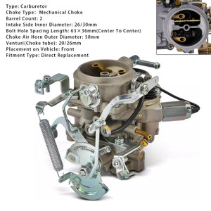 1983 Nissan Pulsar Base Hatchback 3DR/5DR 1983 Carburetor 2 Barrel 16010-H6100 Generic