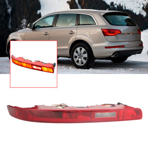 2007-2015 Audi Q7 US version Left Rear Bumper Reflector Tail Light Lamp Red Lens 4L0945095A Generic