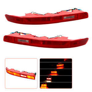 2007-2015 Audi Q7 US version Left+Right Rear Bumper Reflector Tail Light Lamp Red Lens 4L0945095A Generic