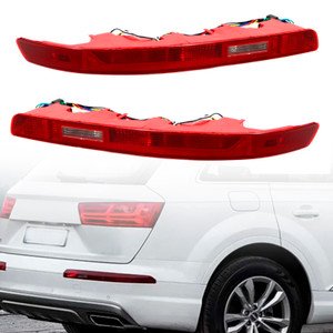 2007-2015 Audi Q7 US version Left+Right Rear Bumper Reflector Tail Light Lamp Red Lens 4L0945095A Generic