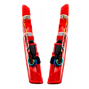 2007-2015 Audi Q7 US version Left+Right Rear Bumper Reflector Tail Light Lamp Red Lens 4L0945095A Generic
