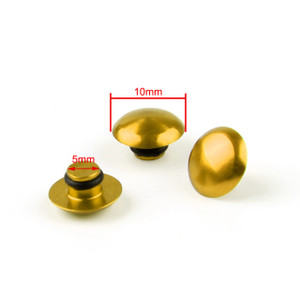 Hex Socket Bolt Screw Nut Head Cover Cap M6 6MM Universal, Gold