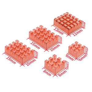 BananaPi Radiator Banana Pi OpenWrtOne Pure Copper Heat Sink Adhesive CPU Cooler