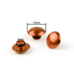 Hex Socket Bolt Screw Nut Head Cover Cap M8 8MM Universal, Orange